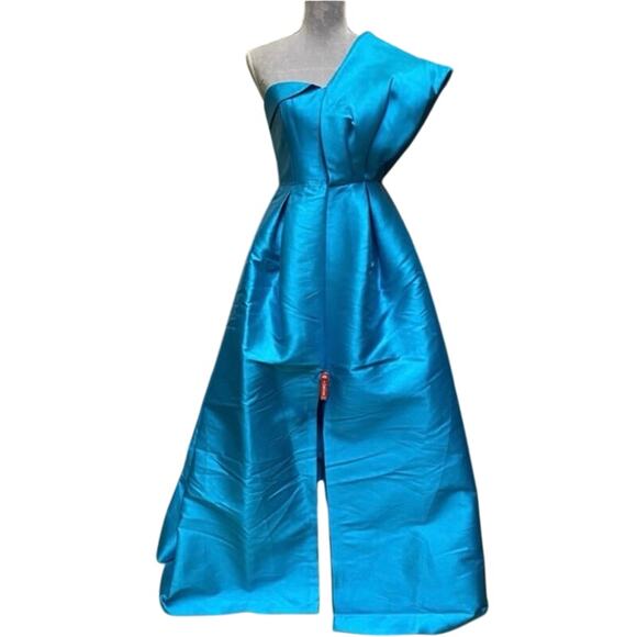 SACHIN + BABI Clarissa Aqua Gown with Pockets Size 12 New with Tag MSRP $1195 - Picture 9 of 10